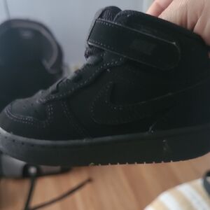 Nike Kids Black High-Top Sneakers